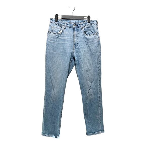 Everlane Mid Rise Light Wash Relaxed Fit Denim Skinny Leg Jeans Size 30 - Picture 2 of 7